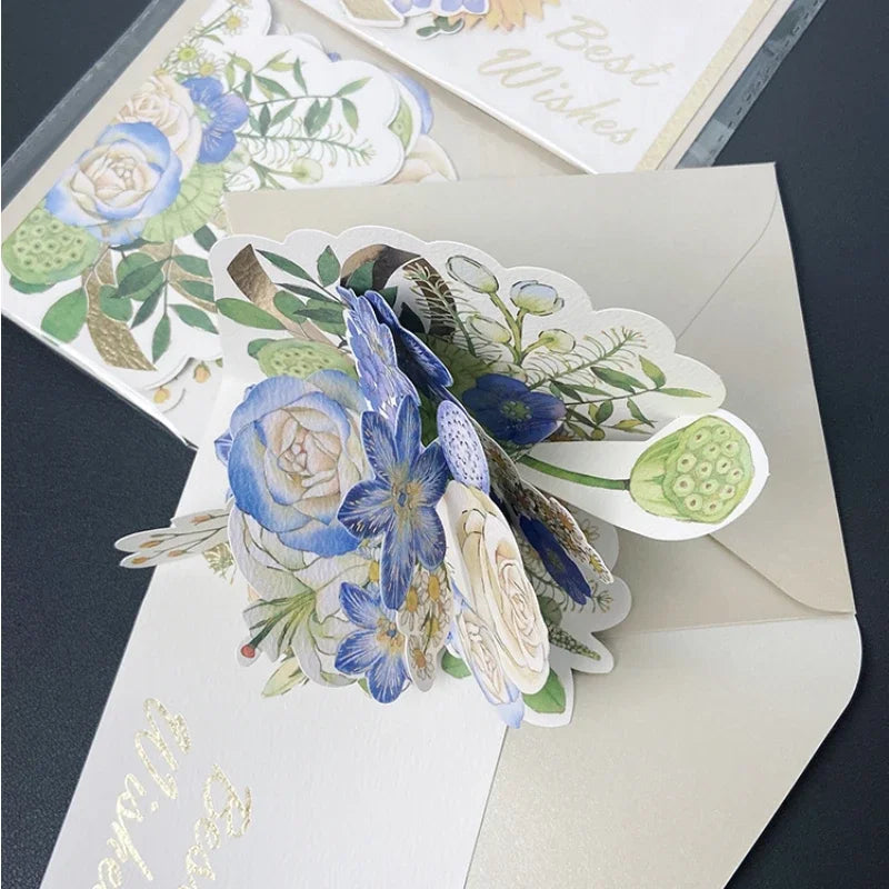 Surprise 3D Floral Love Card – Romantic Pop-Up Greeting Gift