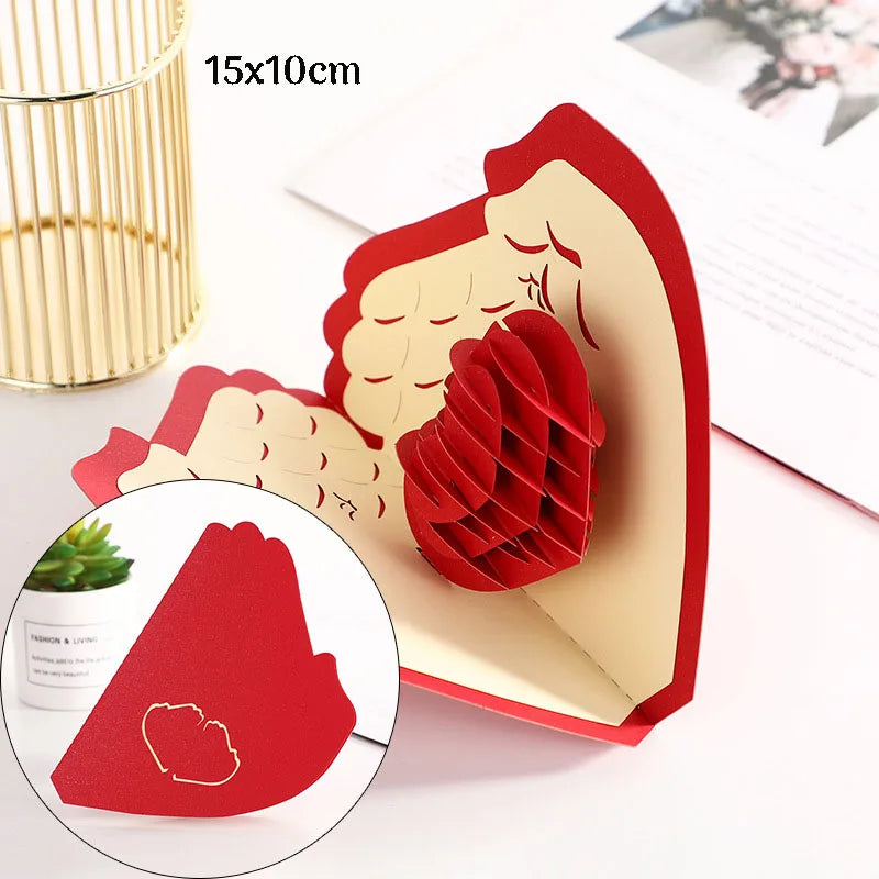 Romantic 3D Pop-Up Love Card – Wedding & Anniversary Greeting Card