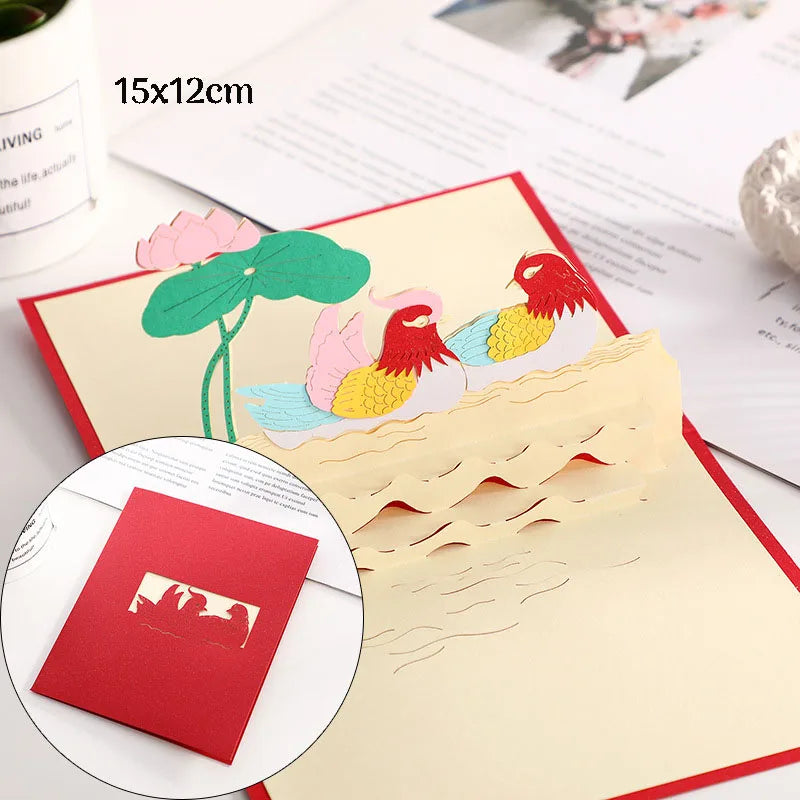 Romantic 3D Pop-Up Love Card – Wedding & Anniversary Greeting Card