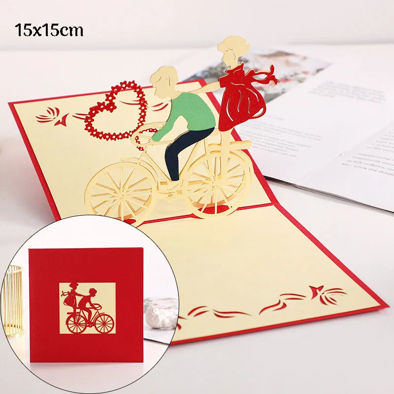 Romantic 3D Pop-Up Love Card – Wedding & Anniversary Greeting Card