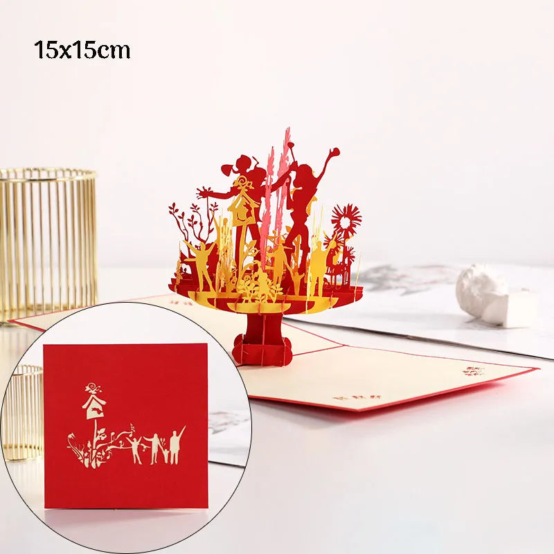 Romantic 3D Pop-Up Love Card – Wedding & Anniversary Greeting Card