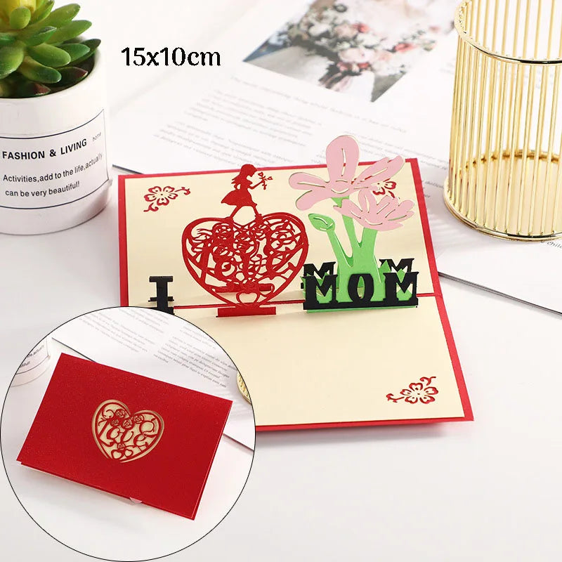 Romantic 3D Pop-Up Love Card – Wedding & Anniversary Greeting Card