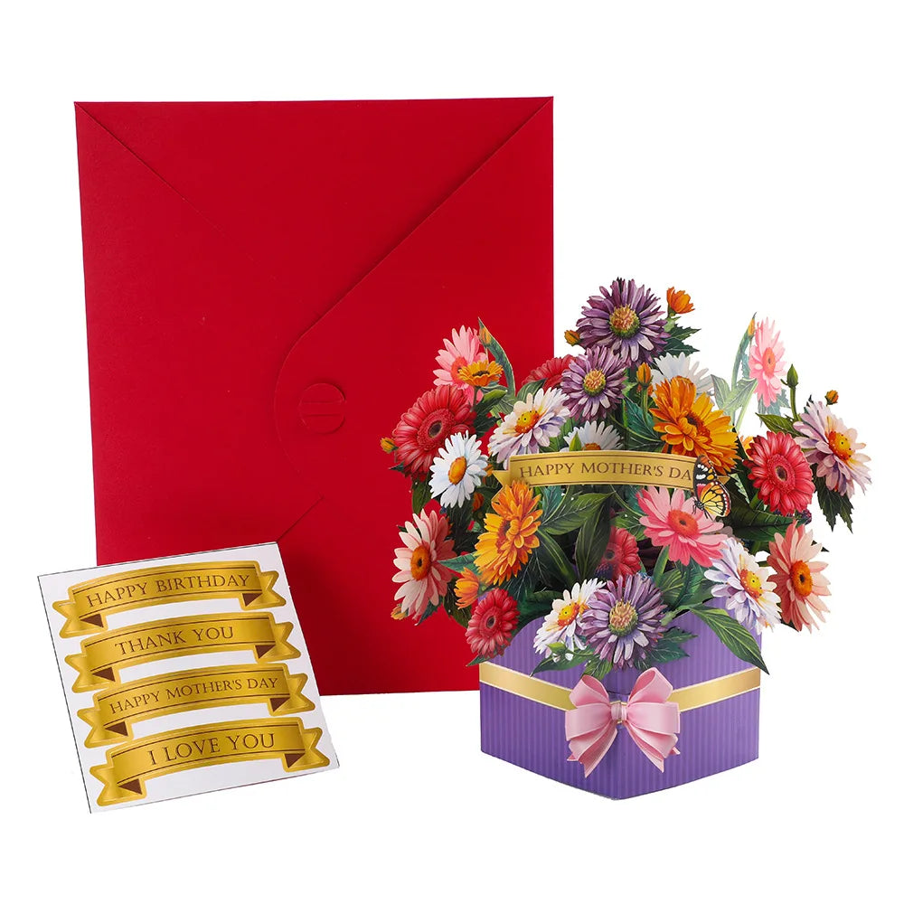 Pop-Up Flower Bouquet Card