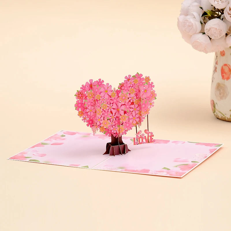 3D Pop Up Flower  Mother's Day Greeting Cards