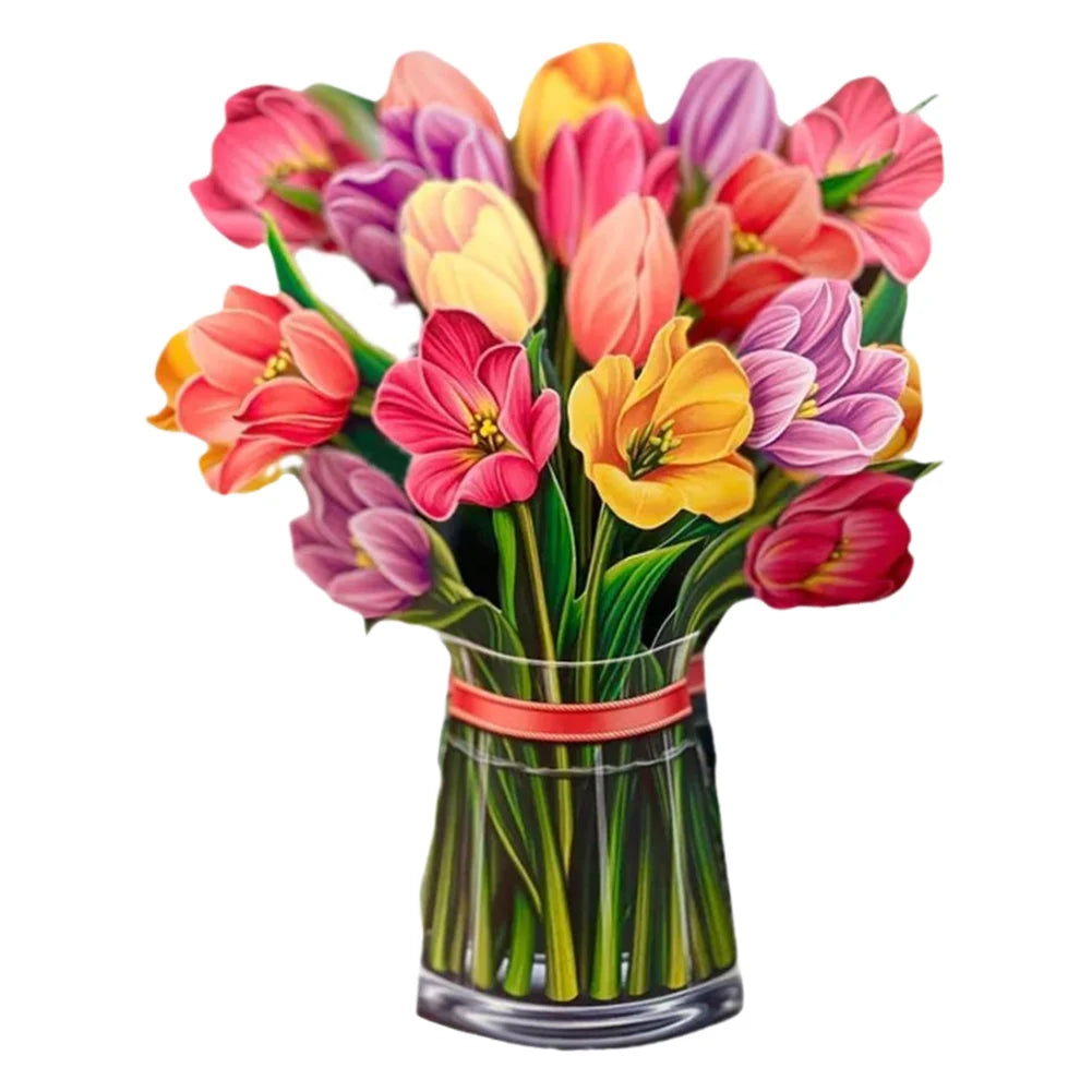 3D Flower Bouquet Cards