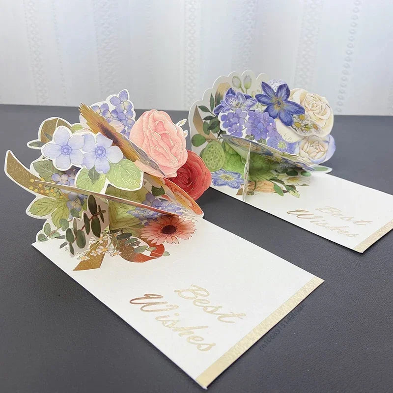 Surprise 3D Floral Love Card – Romantic Pop-Up Greeting Gift