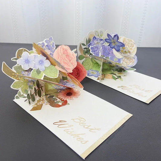 Surprise 3D Floral Love Card – Romantic Pop-Up Greeting Gift