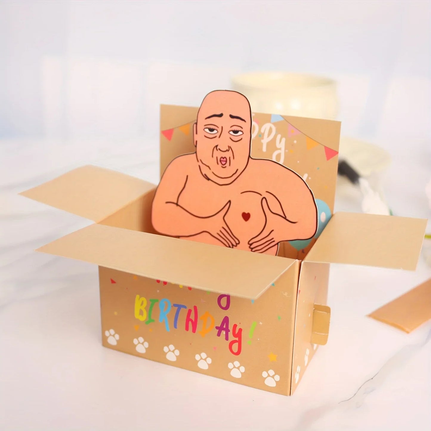 Funny 3D Pop Up Birthday Card for Adults – Humorous Happy Birthday Greeting Card