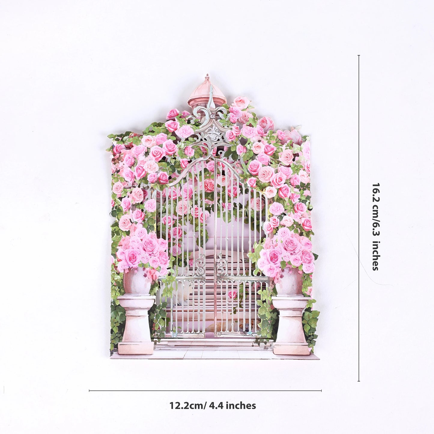 3D Rose Garden Pop-Up Greeting Card