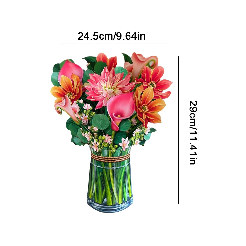 3D Flower Bouquet Cards