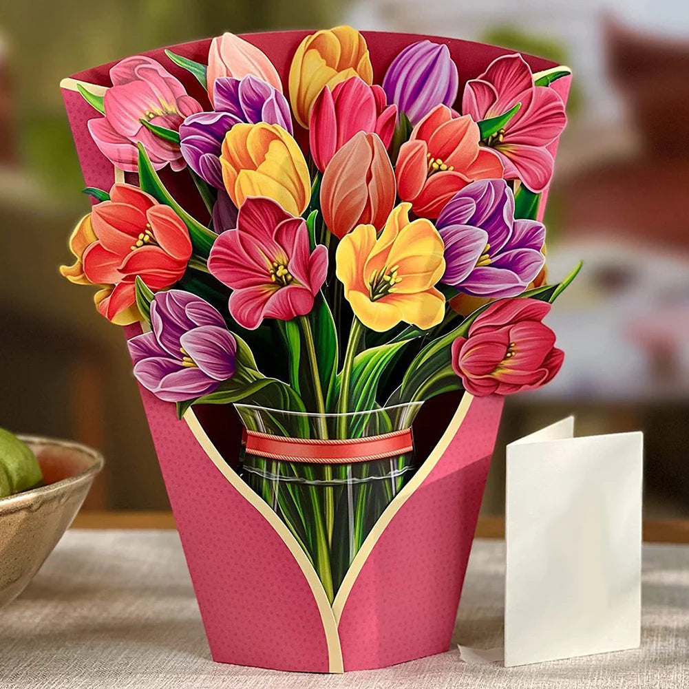 3D Flower Bouquet Cards