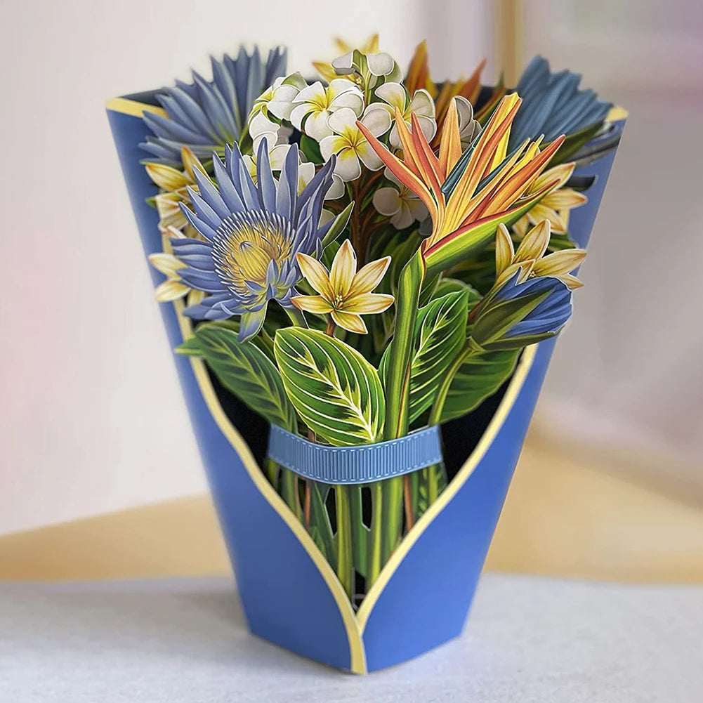 3D Flower Bouquet Cards