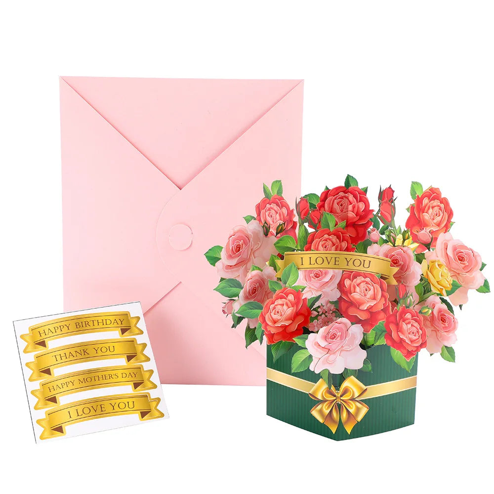 Pop-Up Flower Bouquet Card