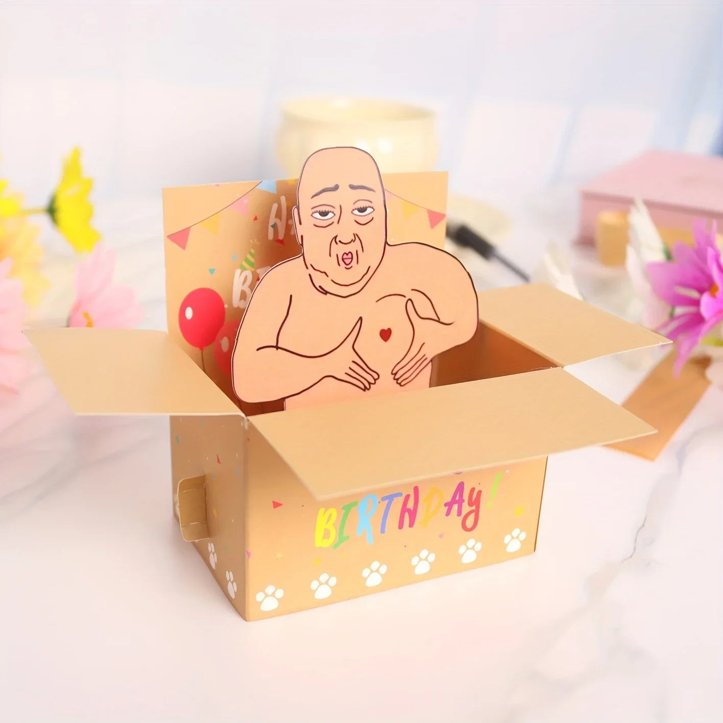 Funny 3D Pop Up Birthday Card for Adults – Humorous Happy Birthday Greeting Card