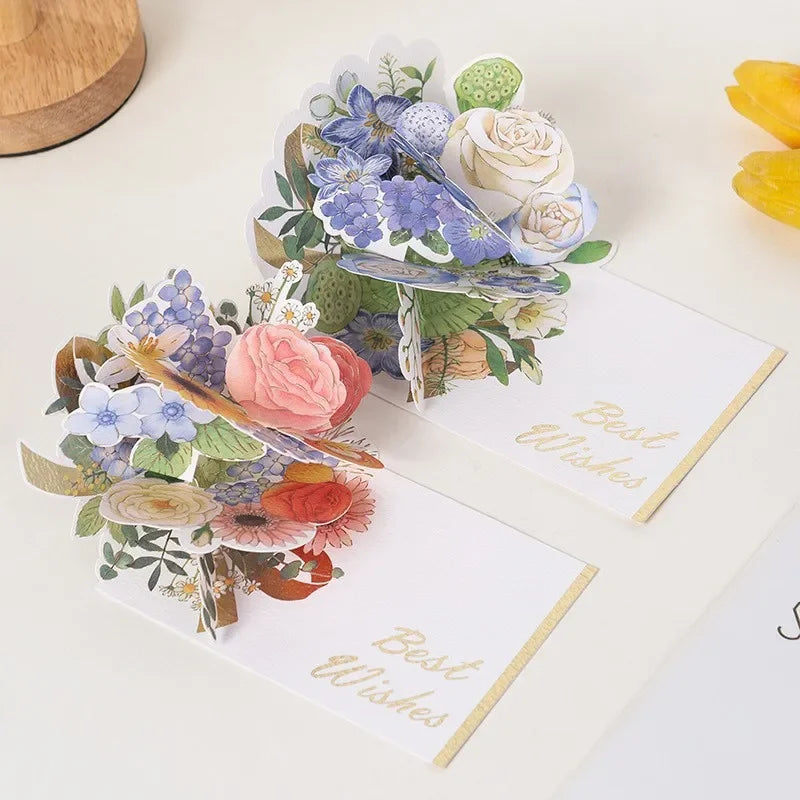Surprise 3D Floral Love Card – Romantic Pop-Up Greeting Gift