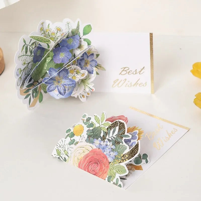 Surprise 3D Floral Love Card – Romantic Pop-Up Greeting Gift