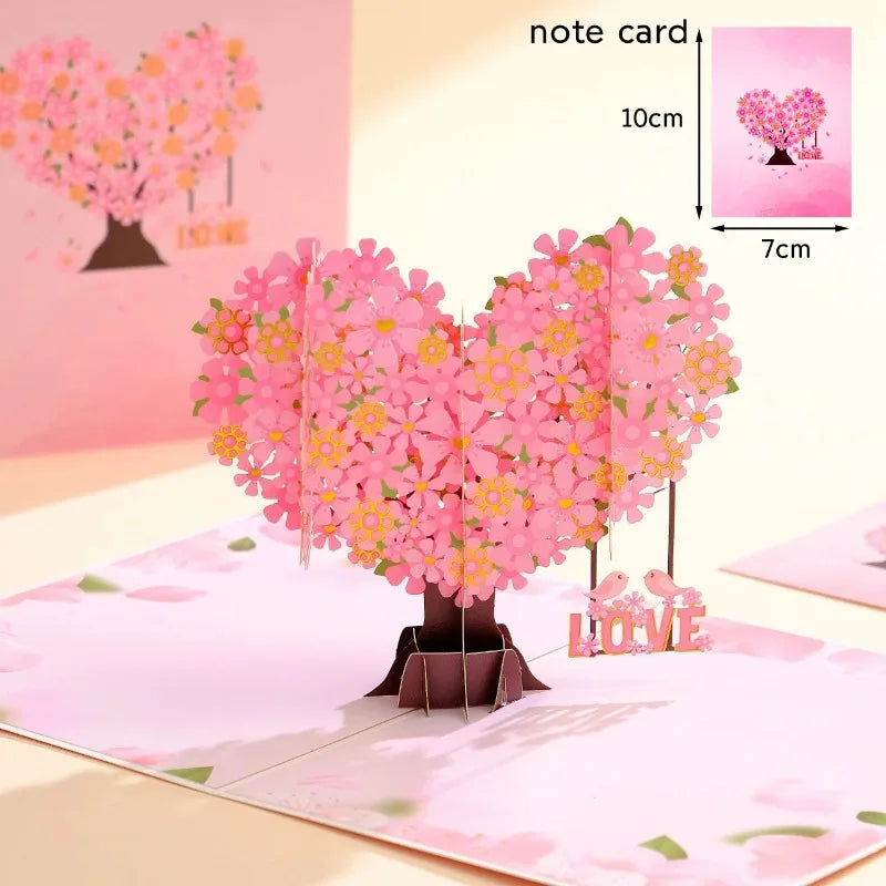 3D Pop Up Flower  Mother's Day Greeting Cards