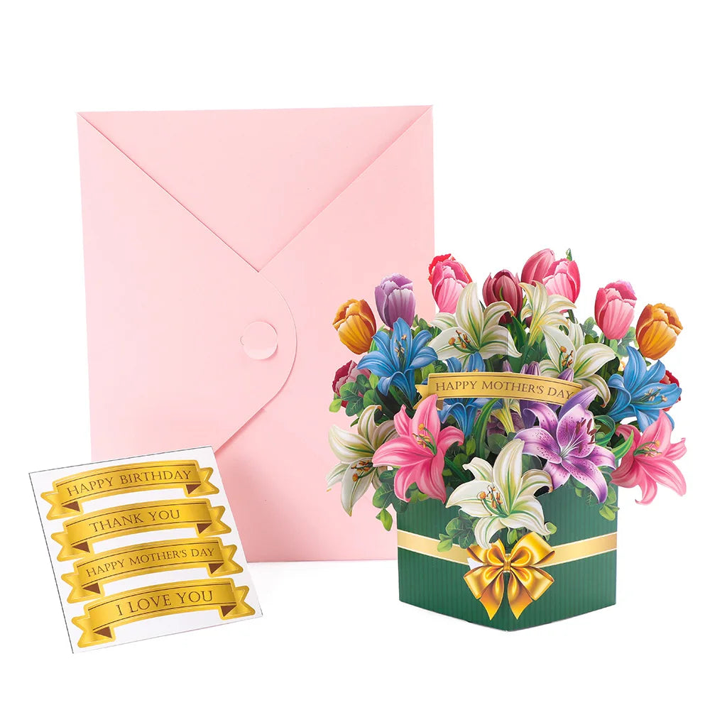 Pop-Up Flower Bouquet Card
