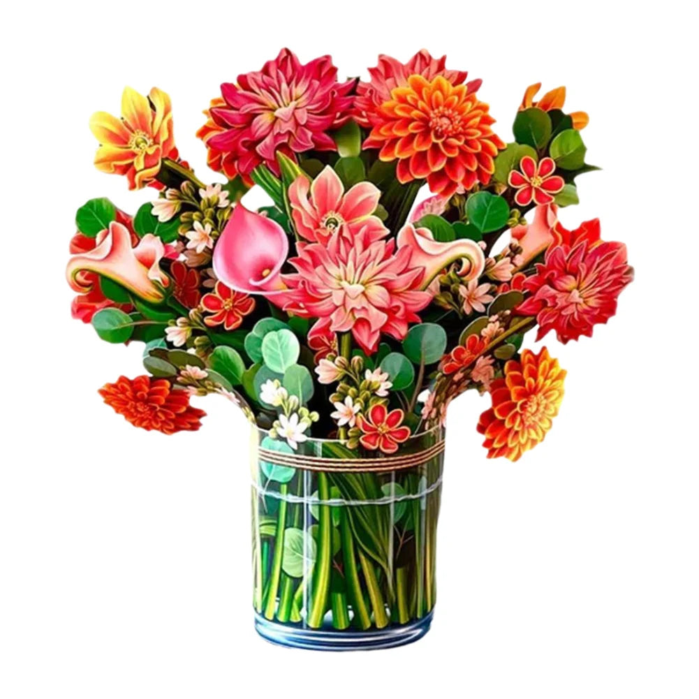 3D Flower Bouquet Cards