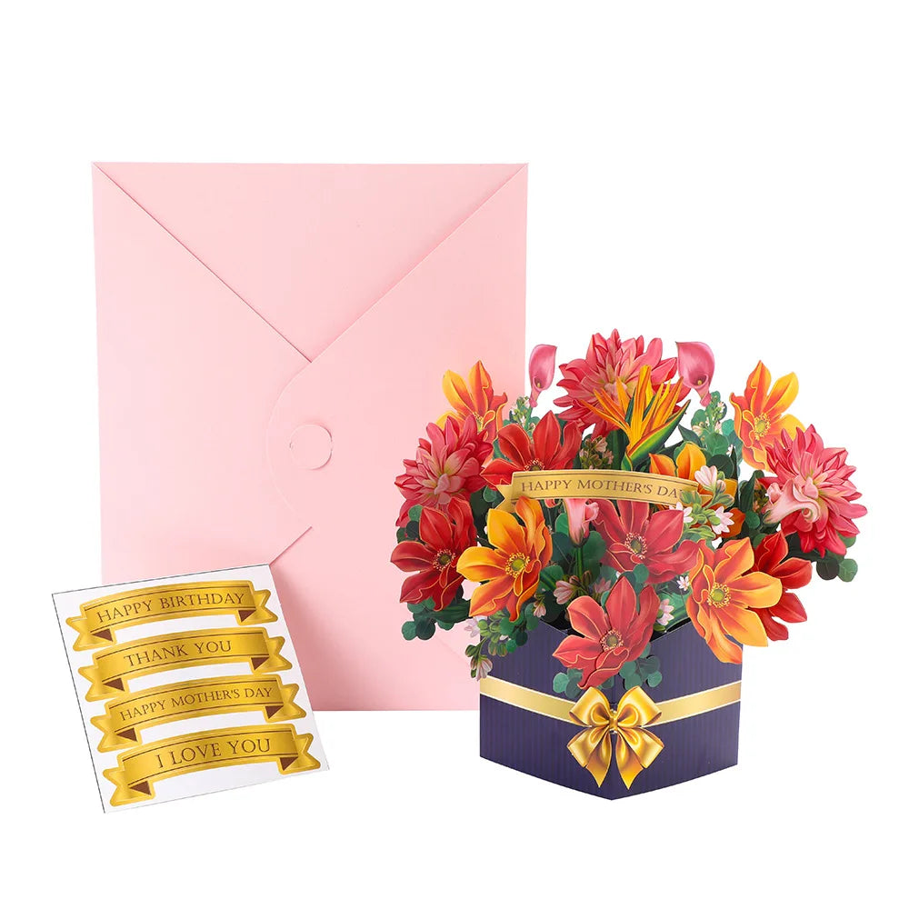 Pop-Up Flower Bouquet Card