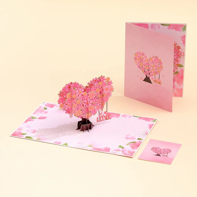 3D Pop Up Flower  Mother's Day Greeting Cards