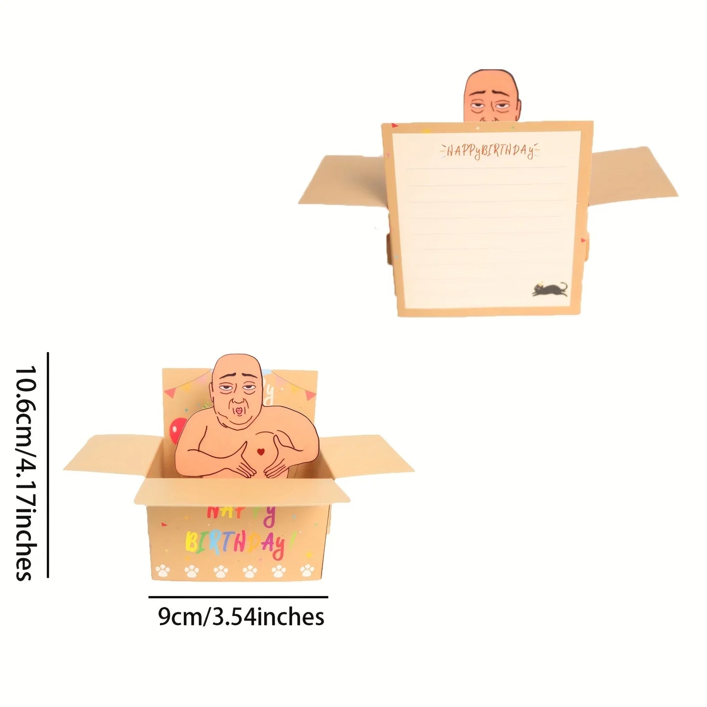 Funny 3D Pop Up Birthday Card for Adults – Humorous Happy Birthday Greeting Card