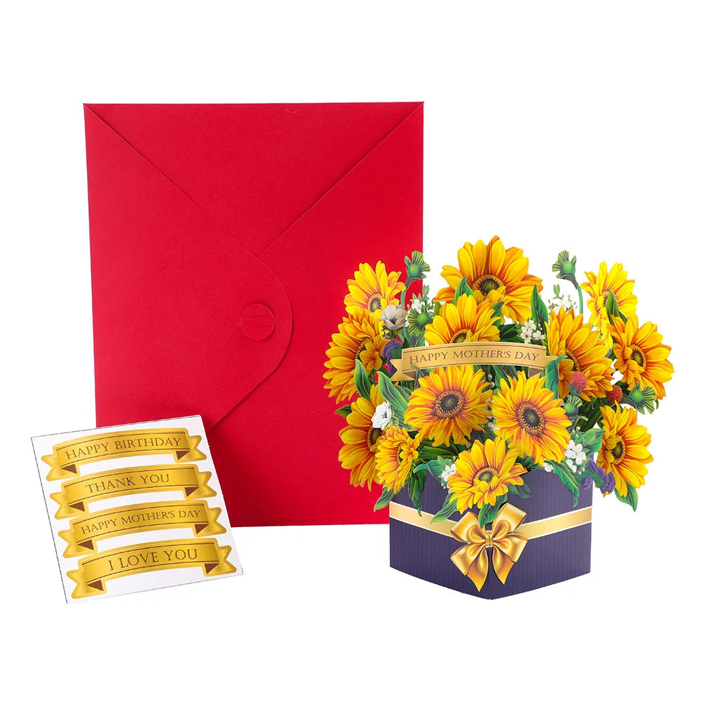 Pop-Up Flower Bouquet Card