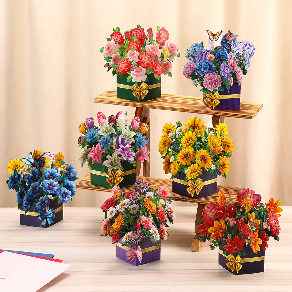 Pop-Up Flower Bouquet Card