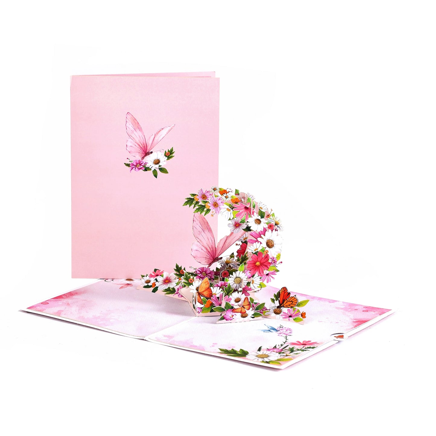 3D Rose Garden Pop-Up Greeting Card