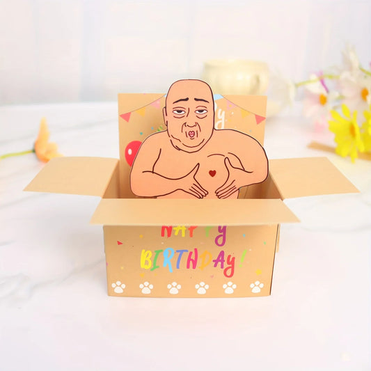 Funny 3D Pop Up Birthday Card for Adults – Humorous Happy Birthday Greeting Card
